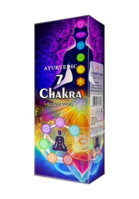 Ayurvedische Räucherstäbchen Blumenduft Masala 7 Chakra Agarbatti 120 Stäbchen