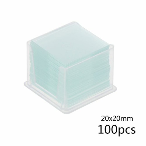 100 Pcs Square Glass Slides Coverslips Coverslides For Microscope Transparent - Picture 8 of 10