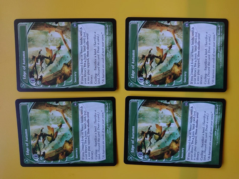 MTG Card. Edge of Autumn playset. Future Sight Sorcery. 4 cards - Image 2 of 2