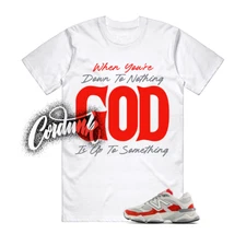 9060 White Red Grey T Shirt Match UTS