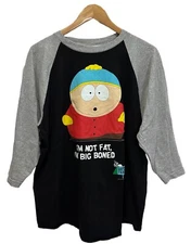 South Park Vtg 1997 90s Men's XL Raglan T-Shirt Cartman Stanley Desantis USA euc