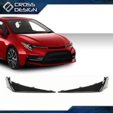 Fit For 20-22 Toyota Corolla Pair Front Bumper Lower Trim Molding Right Left