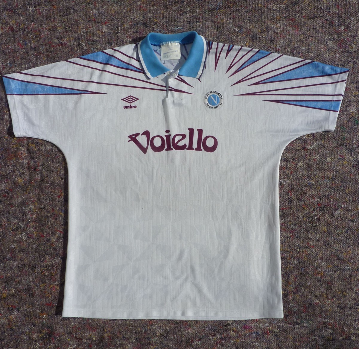 UMBRO - アンブロ ナポリ1992/93シーズン アウェイユニフォーム ゲームシャツ UMBRO - アンブロ ナポリ1992/93シーズン アウェイユニフォーム