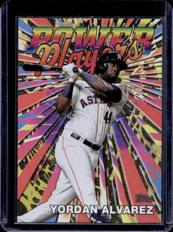 2025 Topps Yordan Alvarez Power Players Gold #/50 Astros