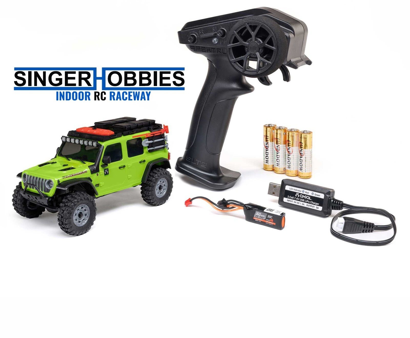 AXIAL AXI-2261T1 1/30 SCX30 Jeep Wrangler JLU 4X4 RTR Brushd Rock Crawler w/LiPO