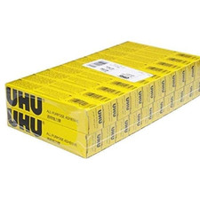 UHU Multi-Purpose Transparent Adhesive 20 ML, Solvent-Free, Pack of 20