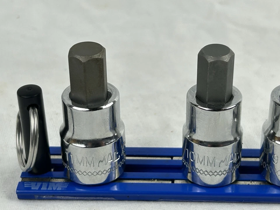 MAC Tools SXMAS8PT 4-11mm 8 Piezas 3/8" Accionamiento Métrico Cromo Allen Set + Riel Vim Foto 2 de 4