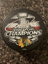 ANDREW SHAW Signed BLACKHAWKS 2015 STANLEY CUP CHAMPS Puck PSA COA Autograph