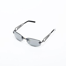 Authentic VERSACE Rimless Medusa sunglasses black WS22024