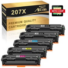 1-5XXL Toner für HP 207X / 207A LaserJet Pro MFP M283FDW M283FDN M282NW Mit Chip