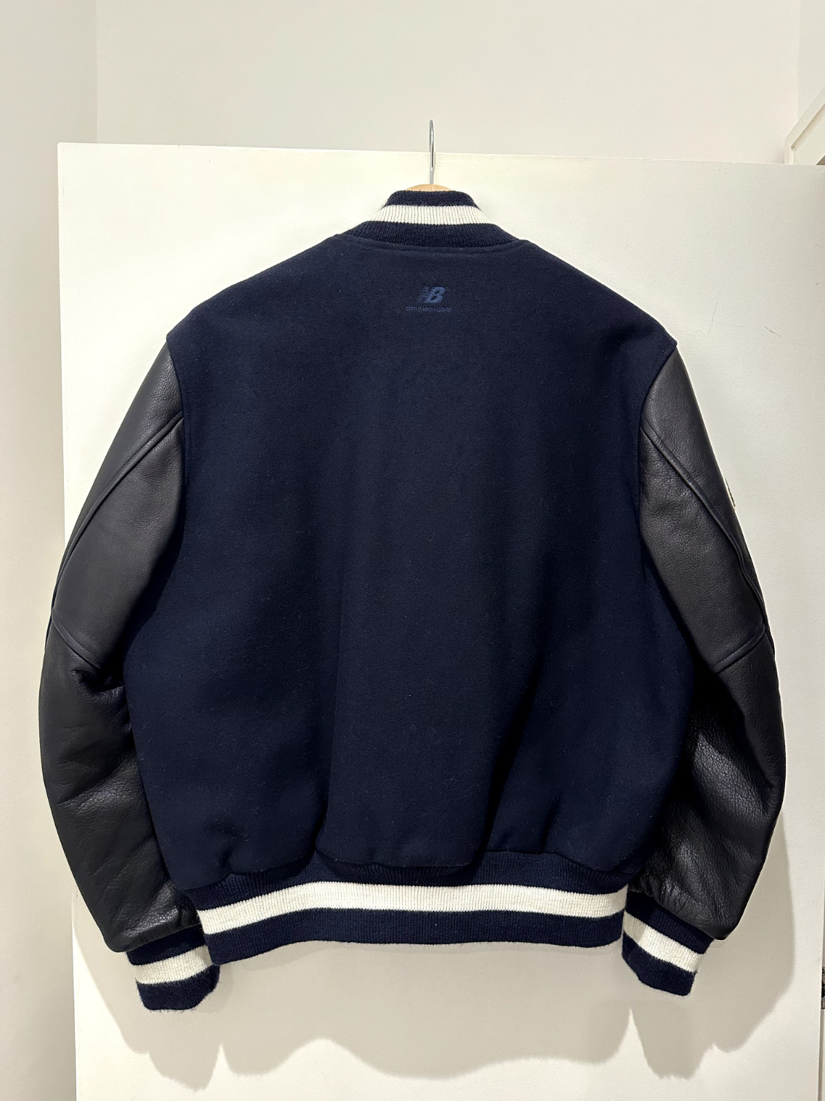 Aime Leon Dore X New Balance Sky Captain Varsity Jacket Navy/Black Size Large image 4