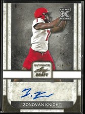 2022 Leaf Ultimate Draft Rookie Autograph Zonovan Knight Auto RC /75