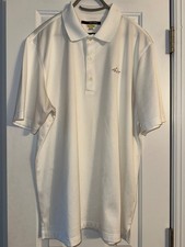 Greg Norman Play Dry Short Sleeve Polo Shirt White Men  s Sz XL