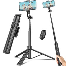Selfie Stick Tripod for Cell Phone with Remote, 63 Inch, Compatible with iPhone