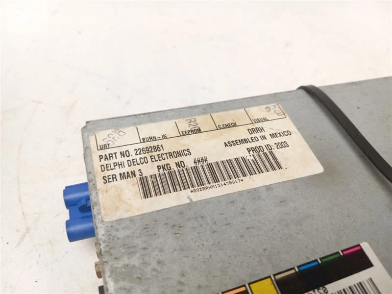 Chevrolet Impala 2004-2005 módulo de control opcional receptor de radio satelital Foto 3 de 4