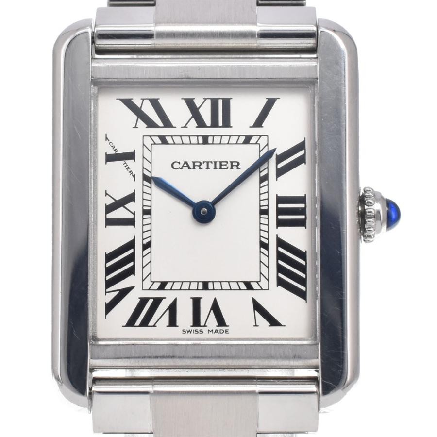 Cartier Tank Solo W5200013 Stainless Steel Silver Dial Quartz Women's #AOHW3325