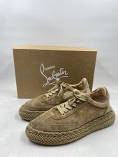 Sneakers Christian Louboutin Espasneak marrone scamosciato plateau M 8