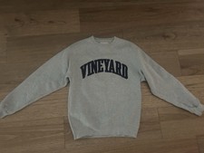 Vintage Oarsman 913 Vineyard Sweatshirt Made USA Gray Sewn Letters M Medium