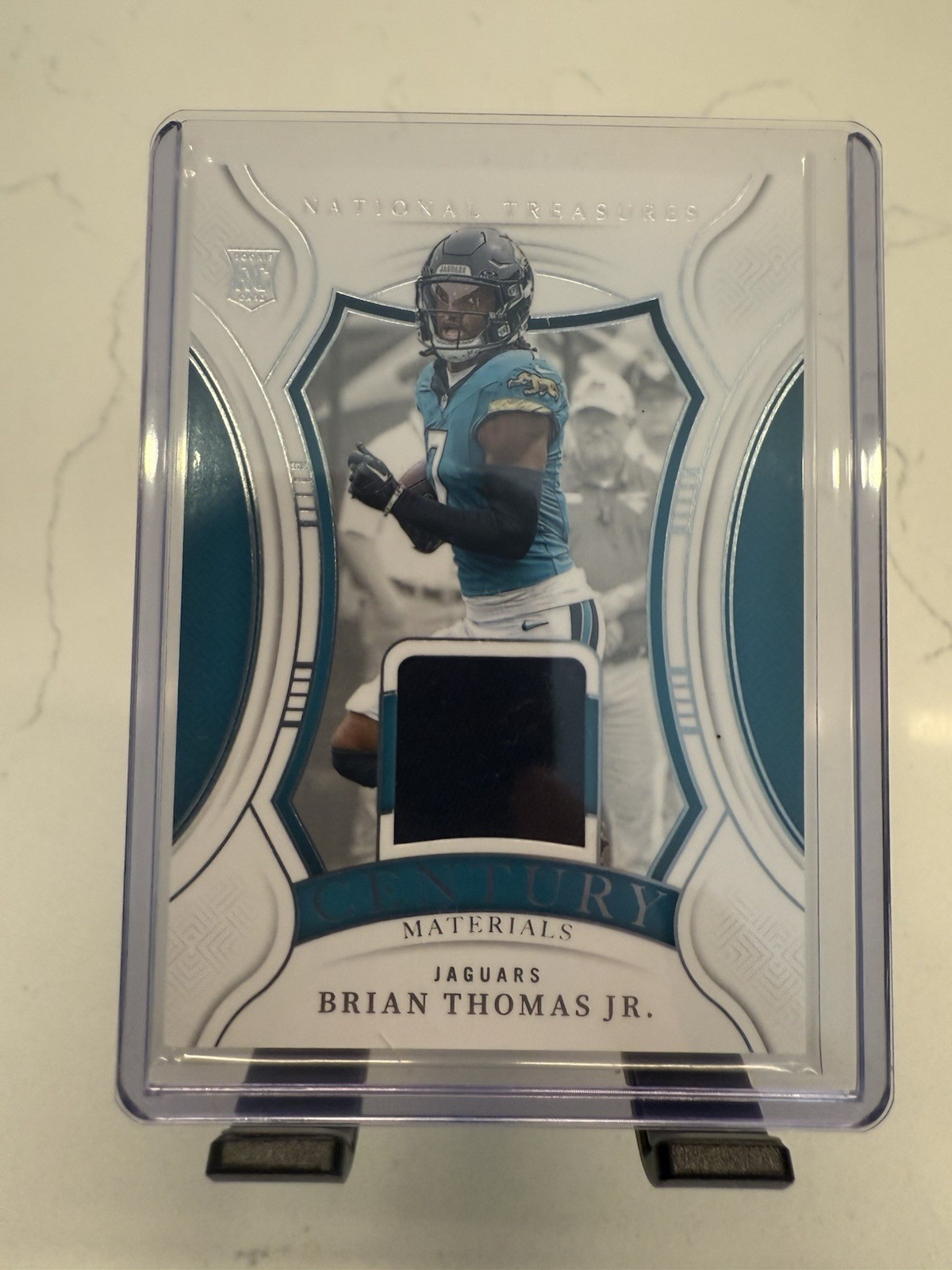 2024 Panini National Treasures Brian Thomas Jr. Century Materials /99 Rookie RC