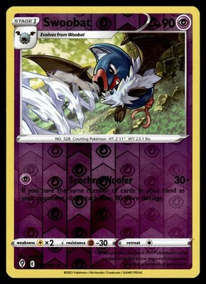 Swoobat 069 Reverse Holo | Pokemon Evolving Skies | englisch | Near Mint