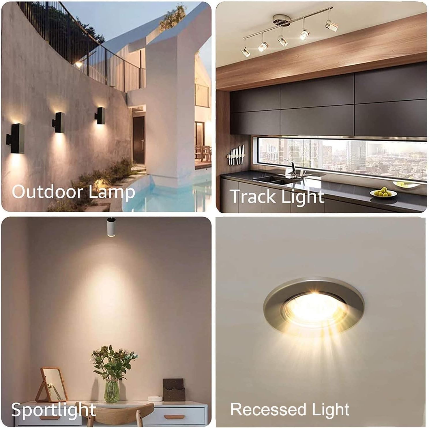LED GU10 Range Hood Light Bulbs, Stove Appliance Bulb, Kitchen Replacement