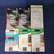 6 Lots Feit Electric  Low Voltage Landscape Bulbs 12V Wedge/G4 Base 4W 11W 20W