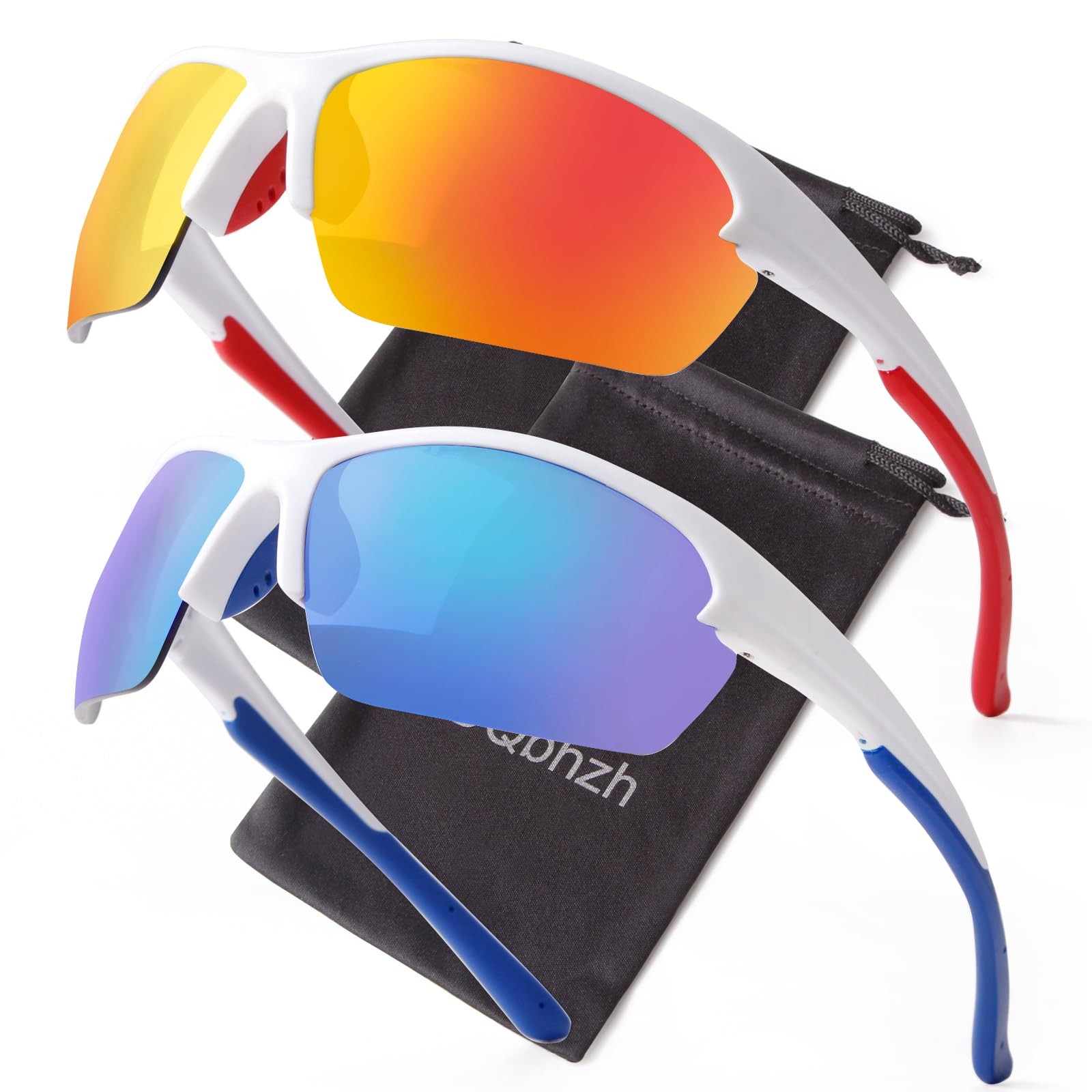 Gafas de sol deportivas para hombres mujeres, envolventes alrededor de gafas de sol Rave para esquí ciclismo...