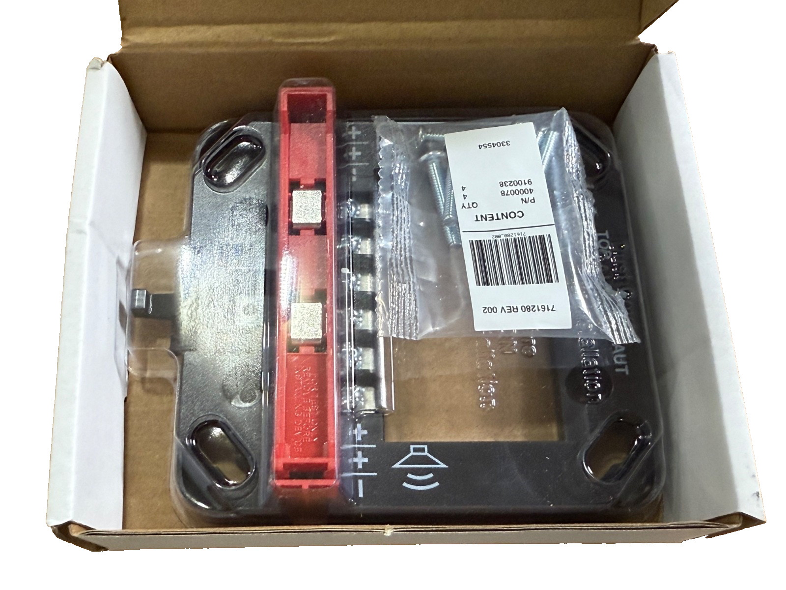 EST Edwards GRSW Fire Alarm Room Side Wiring Plate (NEW IN BOX)