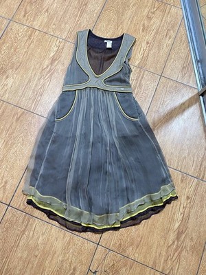 Womens Miss Sixty Shiny Coated Cotton Dress Size S