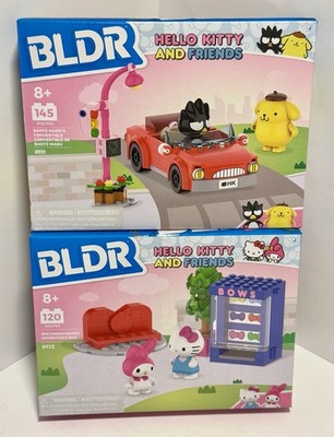 BLDR Hello Kitty & Friends 2 Sets - Badtz-Maru Convertible + Bow Vending Machine