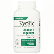 Kyolic Cleanse & Digestion Formula 102 200 Veg Tabs