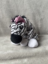 Lego Duplo Zebra rosa Herzen Schleife weiches Plüschtier Stofftier schwarz & weiß