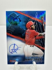 2021 Bowman's Best Best of '21 Autographs Blue Refractors Alexander Ramirez /150