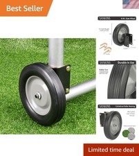 Gate Wheel 8" Rubber Gate Caster Heavy Duty Gate Helper Support Wheel Side Mo...