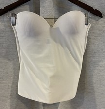 Felina Seamless Hidden Wire Essentials Bustier Style 7643 36C White