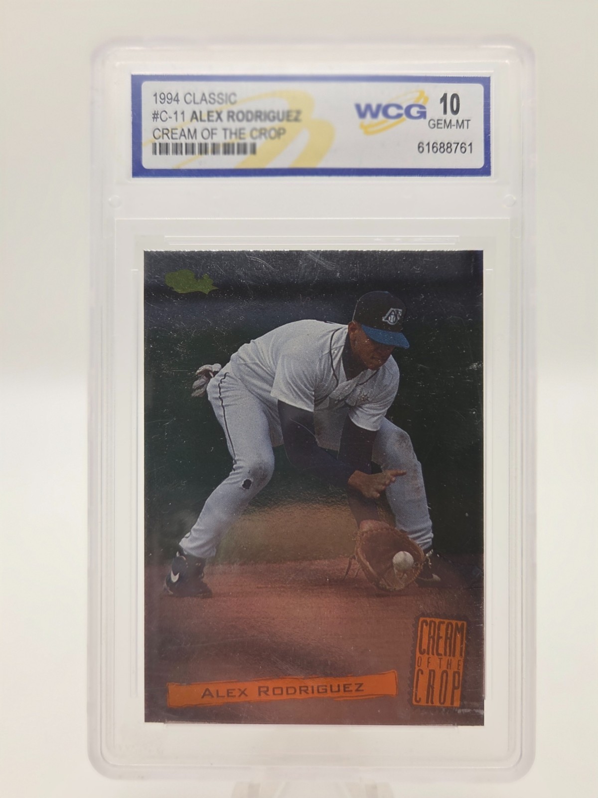 Alex Rodriguez #C11 Baseball Cards 1994 Classic Cream of the Crop trading card — raw and PSA graded price guide