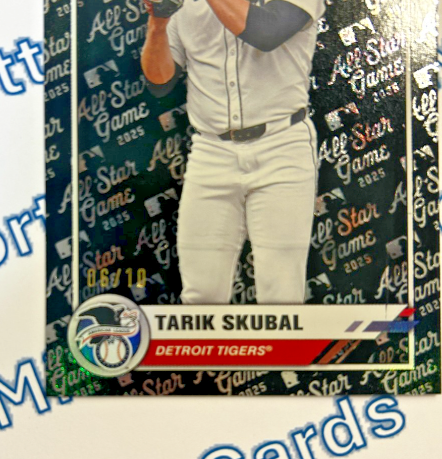 2025 Topps MLB All Star Game Tarik Skubal #19 Black Foil /10 | eBay