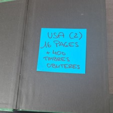 USA  PETIT ALBUM  REMPLI TIMBRES USA  16 Pages  400 TIMBRES OBLITERES