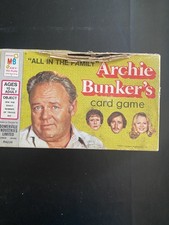 Vintage 1972 Milton Bradley All In The Family Archie Bunker  s Card Game