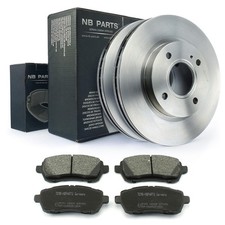 Bremsscheiben 258mm belüftet Bremsbeläge vorne für Ford Fiesta 6 VI 1.0 - 1.6