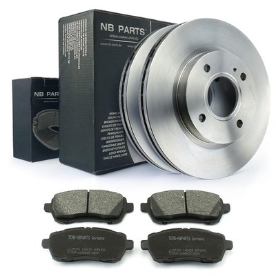 Bremsscheiben 258mm belüftet Bremsbeläge vorne für Ford Fiesta 6 VI 1.0 - 1.6