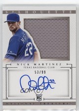 2014 Panini National Treasures Rookie Silhouette /99 Nick Martinez #41 Auto 9l6