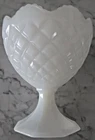 Vintage Napco 1184 Milk Glass Pedestal Compote Candy