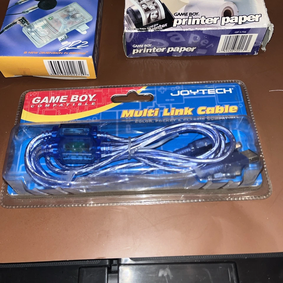 Official Nintendo Gameboy Printer paper Gameboy fm radio & link cable joytech  - Image 3 of 4
