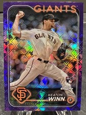 2024 Topps Chrome Logofractor Keaton Winn Purple /250 Rookie
