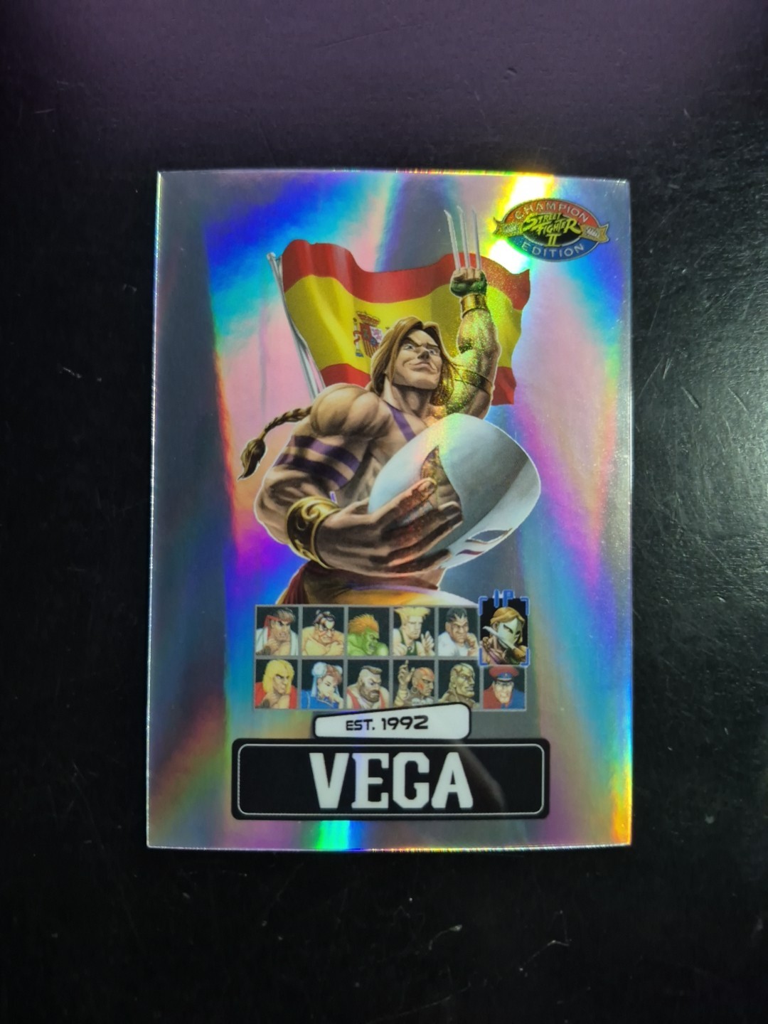Street Fighter 2: Champion Edition VEGA PSA Magazine Promo Card PSA-1 SILVER
