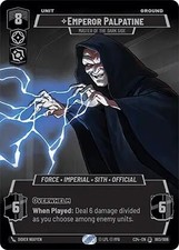 Emperor Palpatine - Master of the Dark Side - Foil - 003/006 - 2024 Conventio...