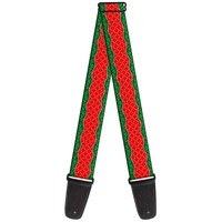 Guitar Strap - Holiday Trim Stripe Green/Red (Us Import) ACC NEU