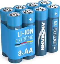 Ansmann AA Batteries [Pack of 8] Long Lasting High Capacity Disposable AA Type