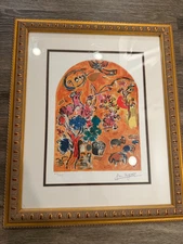 marc chagall lithograph "Stained Glass Windows"